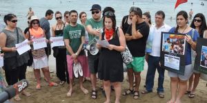 “Beleşe Denize Girme” eylemi
