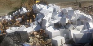 Tarihi geçmiş ürünler imha edildi