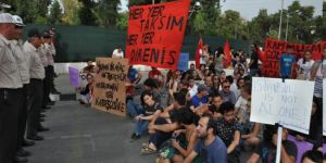  Polis elçilik önüne izin vermedi!