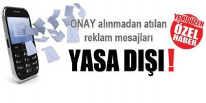 İZİNSİZ SMS BEZDİRDİ!