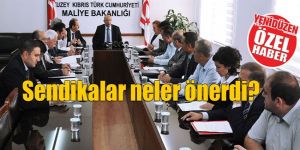  Sendikaların önerileri MASADA…