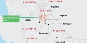 Tacikistanda 7,2 büyüklüğünde DEPREM