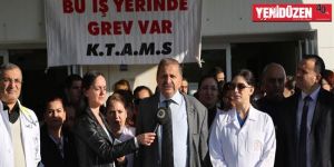 KTAMS, hastanede uyarı grevi yaptı