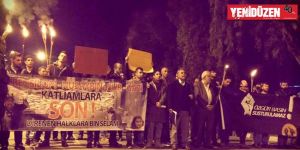 Lefkoşada Türkiyedeki katliamlara dur de yürüyüşü!