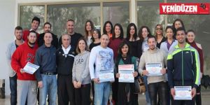 Başarılı isimler sertifikalarını aldı