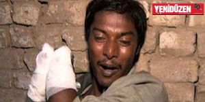 Borcunu ödemeyen işçinin ellerini kesti