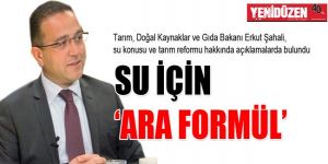 SU İÇİN ARA FORMÜL