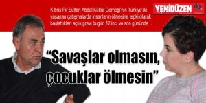 “Savaşlar olmasın, çocuklar ölmesin”