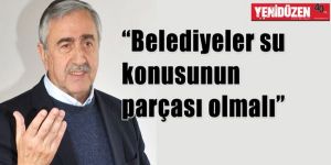 Akıncı su konusunda konuştu