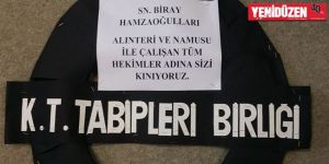 Tabiplerden meclis kapısına siyah çelenk