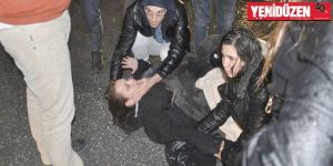 Motosikletin çarptığı iki kişi yaralandı