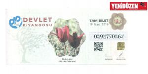 Piyango biletlerinde turizm görselleri