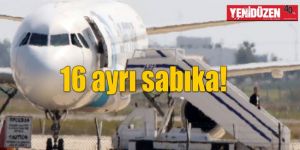 HAVA KORSANININ SABIKASI ÇIKTI