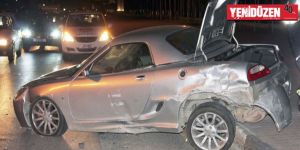 Lefkoşa’da korkutan kaza