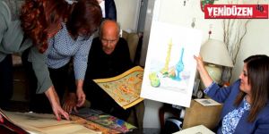 Dünya Sanat Günü’nde Ressam Cevdet Çağdaş’a ziyaret