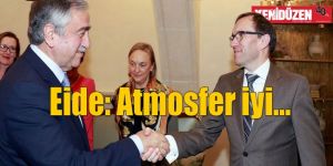 Cumhurbaşkanı Akıncı, Eide ile görüştü