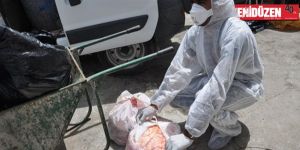 Kaçak olduğu iddia edilen etler imha edildi...