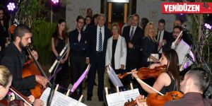  Akıncı, sanatçılara resepsiyon verdi