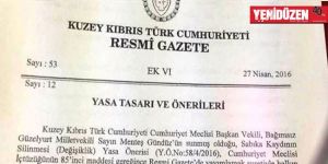 Gündüz’den ‘Sabıka kaydı silinsin’ Yasa Önerisi