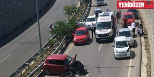 Girne’de korkutan kaza