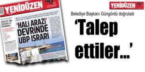 Belediye arazileri de istendi