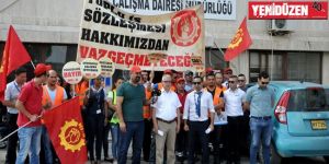 CAS çalışanları eylemde