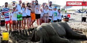 Kumdan Heykeller büyüledi