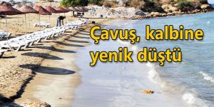 Sahilde yığılıp kaldı