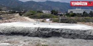 Yarım ada üzerine beton!