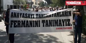 Sendikal Platform yürüyüş hakkı için eylem yaptı