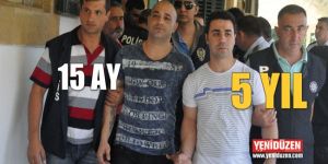  5 sanığa toplam 9 yıl 10 ay hapis
