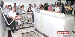 Dr. Fazıl Küçük’ün Anıttepe’deki mozelesi Türkiye’den gelen suyla yıkandı