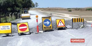 Dikkat: Trafik bu yolda tel şerit