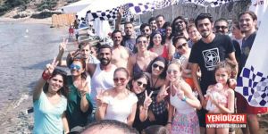 BELEŞE DENİZE GİRDİLER!