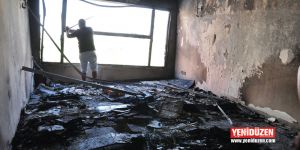 Duvara yazı yazıp ateşe verdiler...