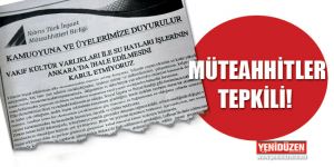 Ankara’da açılan ihale gerdi!