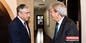 Akıncı, İtalya Dışişleri Bakanı Paolo Gentiloni ile görüştü