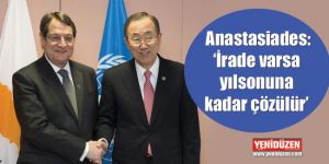 Anastasiades, Ban ile görüştü