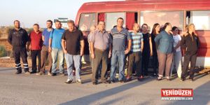 “T” izni tebligatı için eylem yaptılar...