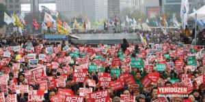 Güney Korede 20 bin kişi sokaklarda