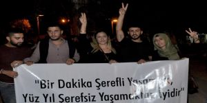 HDP vekillerin tutuklanması protesto edildi