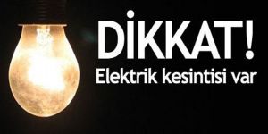 Yarın 6 saat elektriksiz
