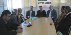 TDP adayı Hüdaoğlu, KTMMOB’yu  ziyaret etti