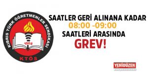 KTÖS yarından itibaren grevde