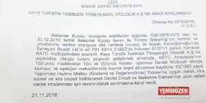 Kaya Otel’e ARAZİ!..