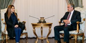 Akıncı, YÖDAK Başkanı Büke’yi kabul etti