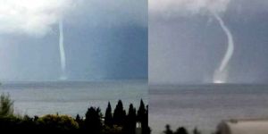 Girne açıklarında hortum