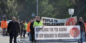 Gönyeli Belediyesi emekçileri DEV-İŞ dedi!