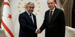 Akıncı ile Erdoğan yaklaşık bir saat görüştü