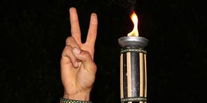 Liderlere destek mitingi